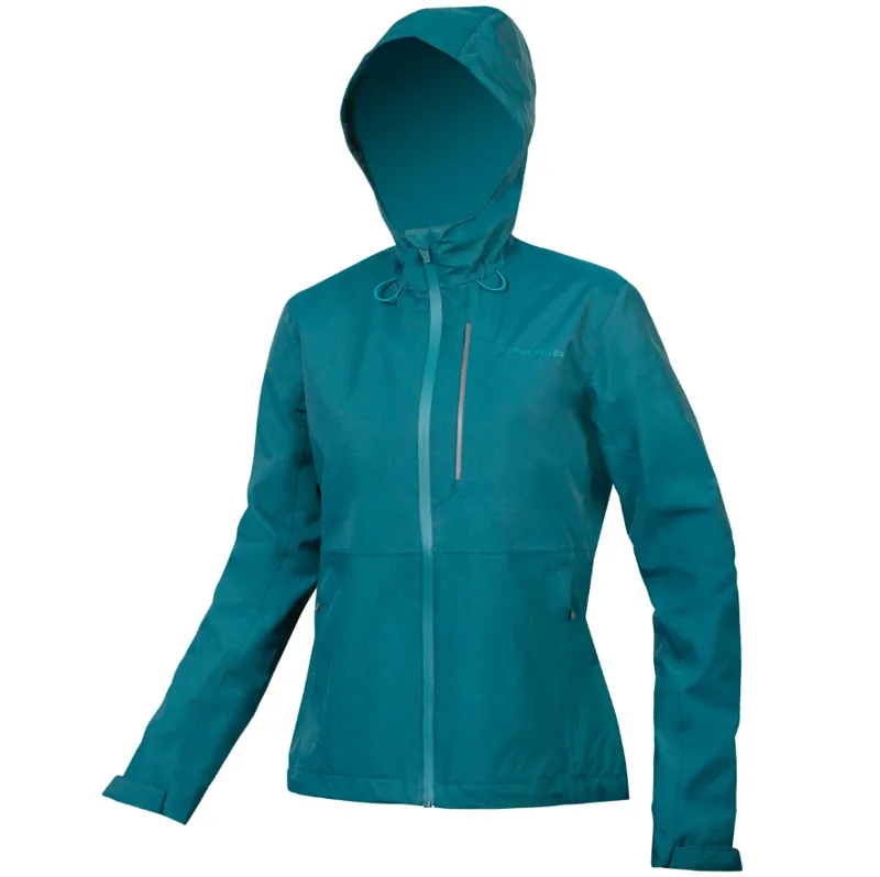 Womens waterproof cycling jacket with hood clearance
